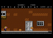 Scrapyard Dog for Atari 7800 - Bouncing rocks are dangerous, be sure to dodge them!