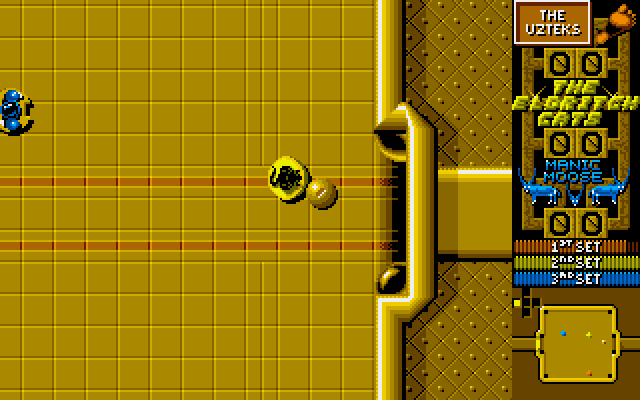 Projectyle Amiga Screenshot: About to score...