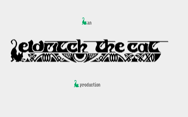 Projectyle Amiga Screenshot: Eldritch the Cat logo.