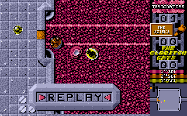 Projectyle Amiga Screenshot: A player scored!