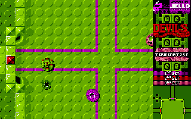 Projectyle Amiga Screenshot: Chasing the projectyle...