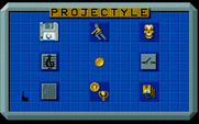 Projectyle for Amiga - The main menu.