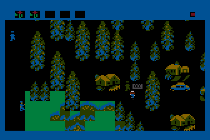 E.T. Phone Home! Atari 8-bit Screenshot: People everywhere are trying to take my parts.