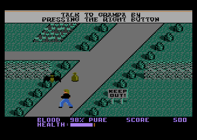 Midnight Mutants Atari 7800 Screenshot: Grab that potion for later use!