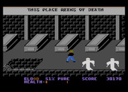 Midnight Mutants for Atari 7800 - Avoid the ghosts, they drain your health...