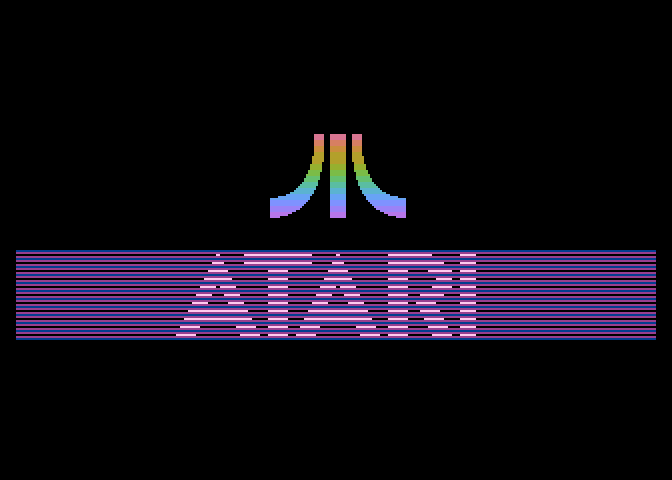 Xenophobe Atari 7800 Screenshot: Atari logo.