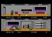 Xenophobe for Atari 7800 - Each player can be in a different location at the same time...