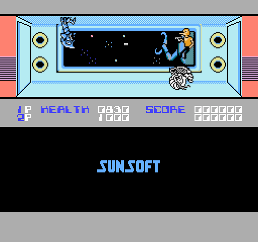 Xenophobe NES / Famicom Screenshot: Jumping over aliens...