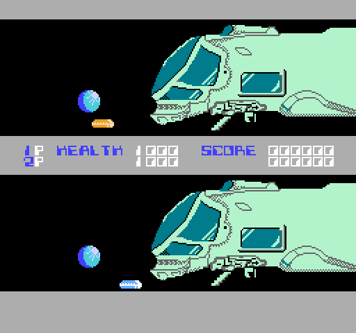 Xenophobe NES / Famicom Screenshot: Starting a two player game.