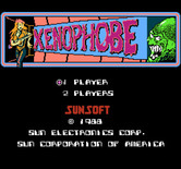 Xenophobe for NES / Famicom - Title screen.