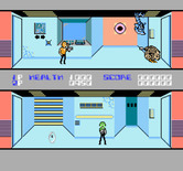 Xenophobe for NES / Famicom - Two player game beginning.