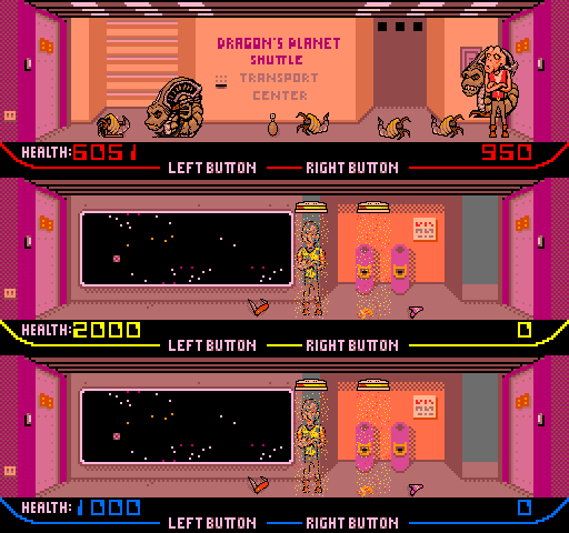 Xenophobe Arcade Screenshot: We have a red alert!