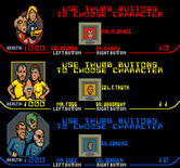 Xenophobe for Arcade - Choose a character to begin.