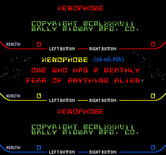 Xenophobe for Arcade - Title screen.
