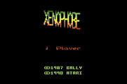 Xenophobe for Atari 2600 - Title screen.