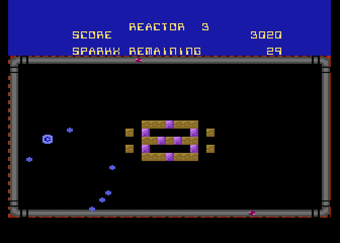 Meltdown Atari 7800 Screenshot: Reactor 3 start.