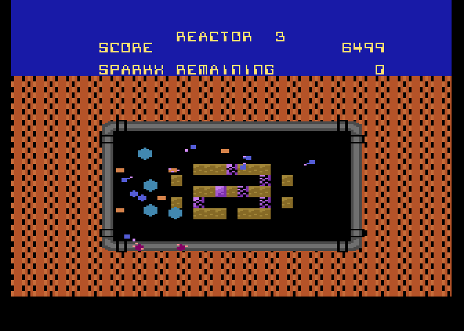 Meltdown Atari 7800 Screenshot: A lot of targets to shoot!