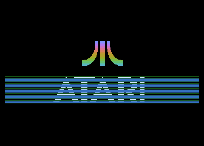 Meltdown Atari 7800 Screenshot: Atari logo.