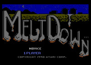 Meltdown for Atari 7800 - Title screen.