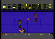BasketBrawl for Atari 7800 - Starting a game of one-on-one.