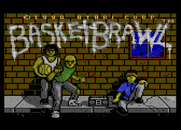BasketBrawl for Atari 7800 - Title screen.