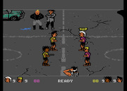 BasketBrawl for Atari 7800 - Game start.