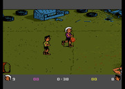BasketBrawl for Atari 7800 - Running down the court...