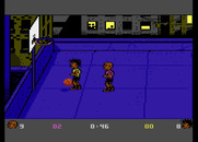 BasketBrawl for Atari 7800 - Attempting to score...