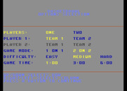 BasketBrawl for Atari 7800 - Game options.