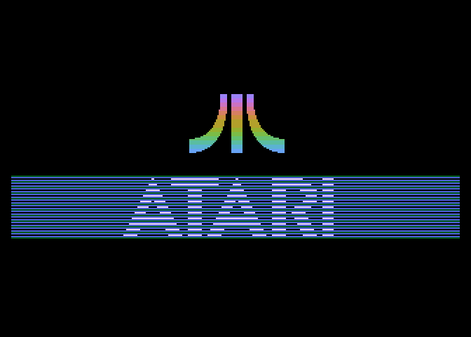 Planet Smashers Atari 7800 Screenshot: Atari logo.