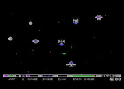 Planet Smashers for Atari 7800 - At times numerous enemies can attack at once...
