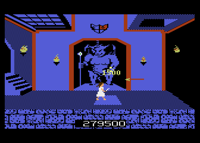 Crossbow Atari 7800 Screenshot: Shoot the incoming arrows...