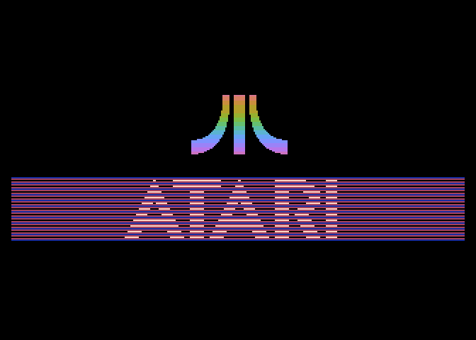Crossbow Atari 7800 Screenshot: Atari logo.