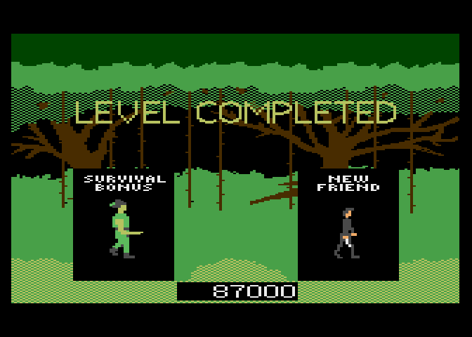 Crossbow Atari 7800 Screenshot: Level completed!