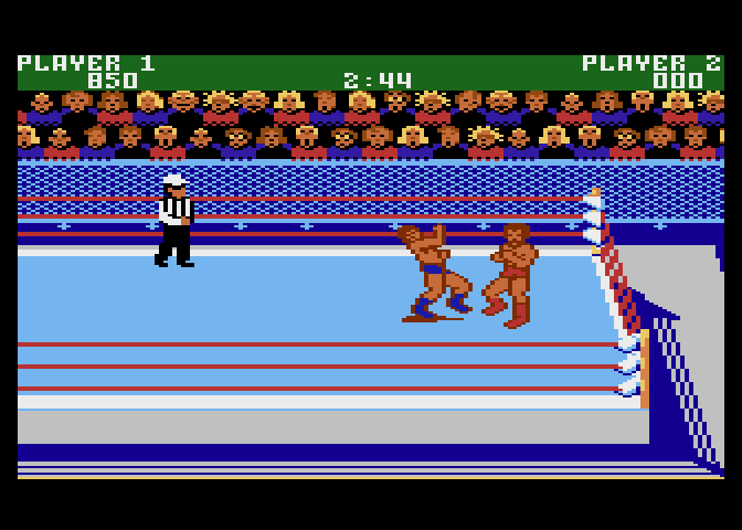 Mania Challenge Atari 7800 Screenshot: Fight in progress...