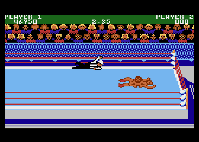 Mania Challenge Atari 7800 Screenshot: My opponent has me pinned!