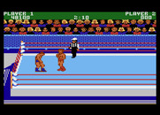 Mania Challenge for Atari 7800 - My opponent is weak, time to knock him out...