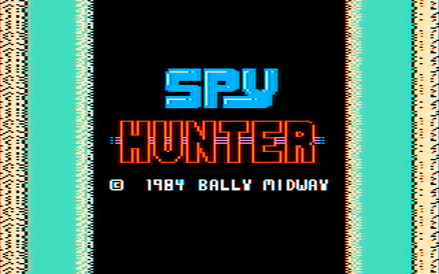 Spy Hunter IBM PC/Compatibles Screenshot: Title screen.