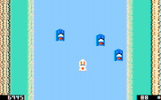 Spy Hunter for IBM PC/Compatibles - Driving a boat...enemy boats closing in!