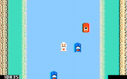 Spy Hunter for IBM PC/Compatibles - The water is mostly a wide open area, but has numerous boats that attack.