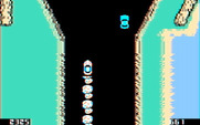 Spy Hunter for IBM PC/Compatibles - Use an oil slick to attack enemies behind you.