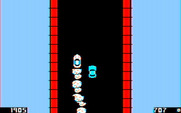 Spy Hunter for IBM PC/Compatibles - Crossing a narrow bridge...