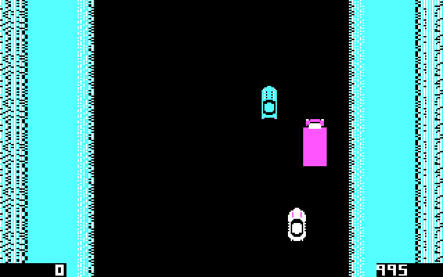 Spy Hunter IBM PC/Compatibles Screenshot: Game start...