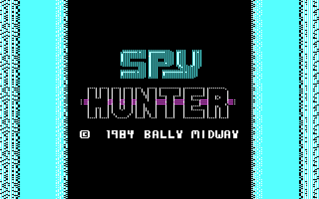 Spy Hunter IBM PC/Compatibles Screenshot: Title screen.