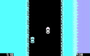 Spy Hunter for IBM PC/Compatibles - Enemy car approaching from the left...