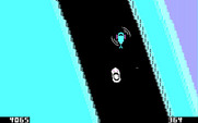 Spy Hunter for IBM PC/Compatibles - A helicopter attacks...