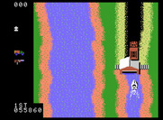 Spy Hunter for ColecoVision - A weapons van waits when returning to the road.