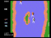 Spy Hunter for ColecoVision - Firing at enemy boats...