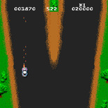 Spy Hunter for Arcade - The road splits in two...