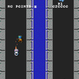 Spy Hunter for Arcade - The road sometimes splits into two, like on this bridge.